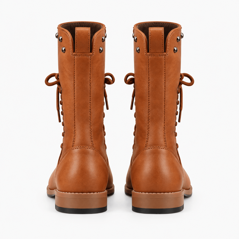 Women's Leather Lace-Up Ankle Boots