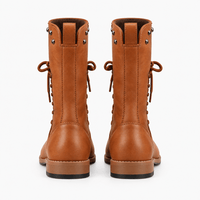 Women's Leather Lace-Up Ankle Boots
