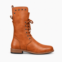 Women's Leather Lace-Up Ankle Boots