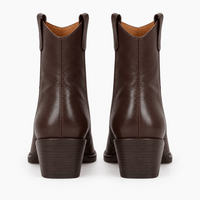 Women's Leather Western Ankle Boots