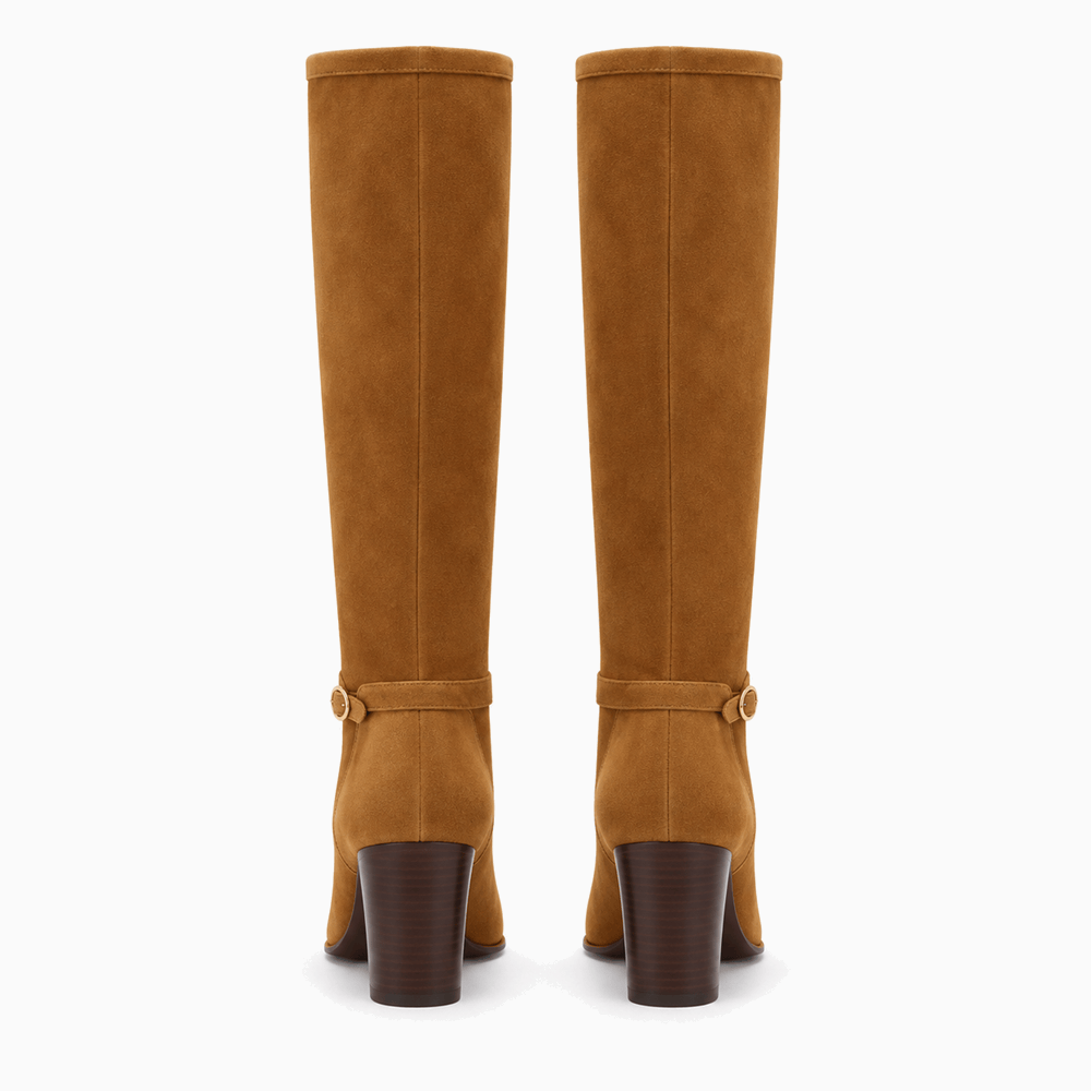 Women's Light Brown Leather Boots
