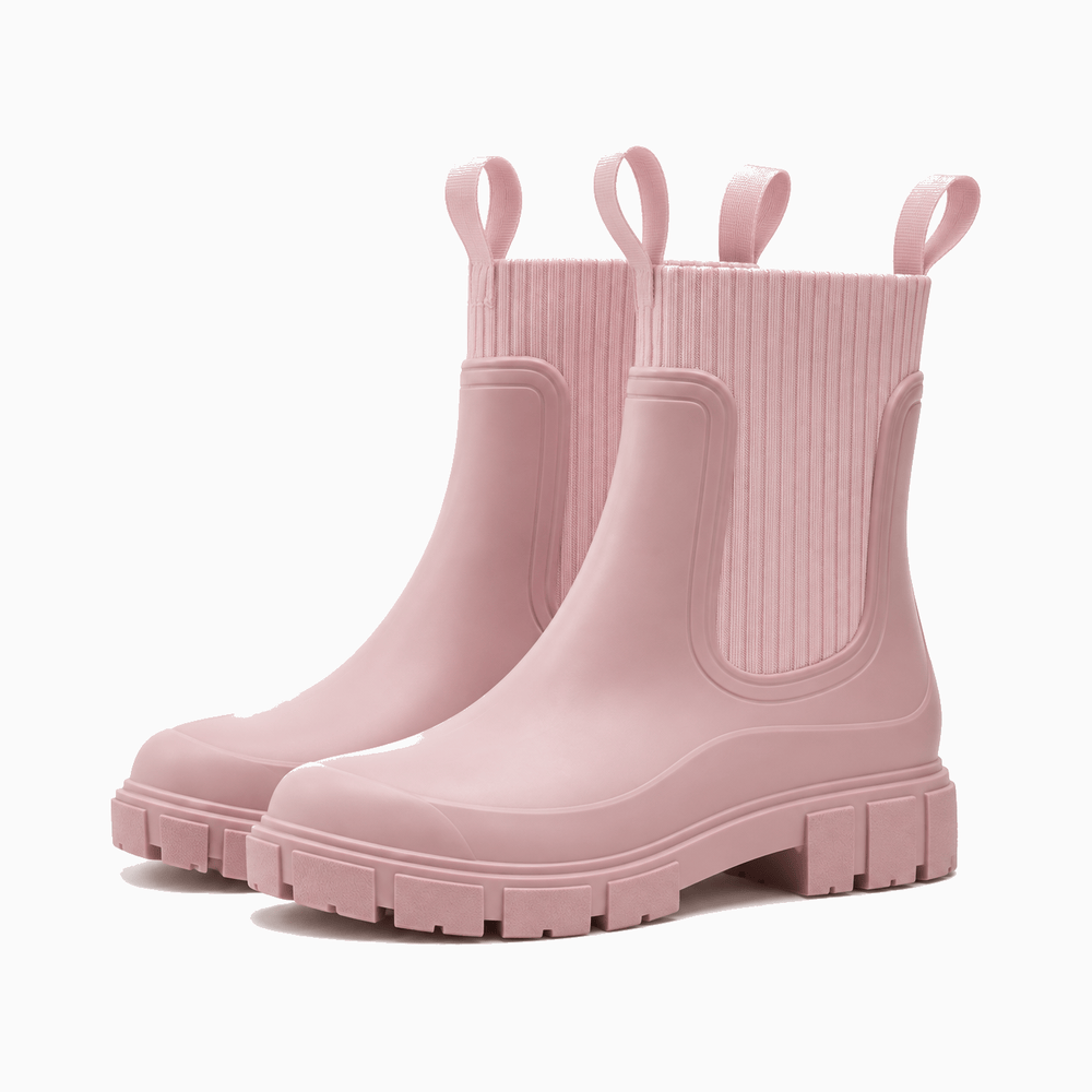 Women's Pink Rubber Boots