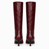 Women's Plum Leather Boots