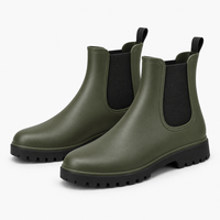 Women's Rubber Rain Ankle Boots