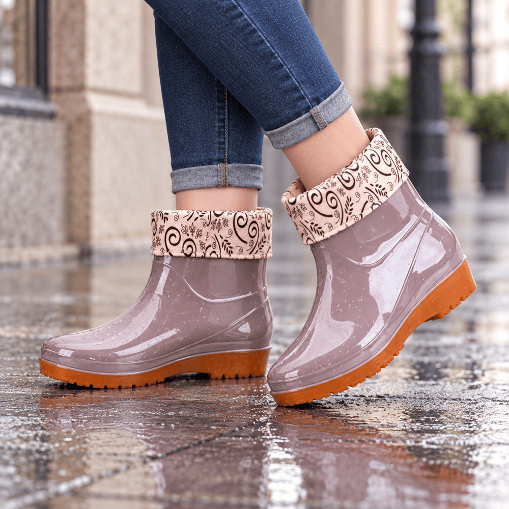 Women's Short Rubber Rain Boots