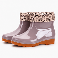Women's Short Rubber Rain Boots