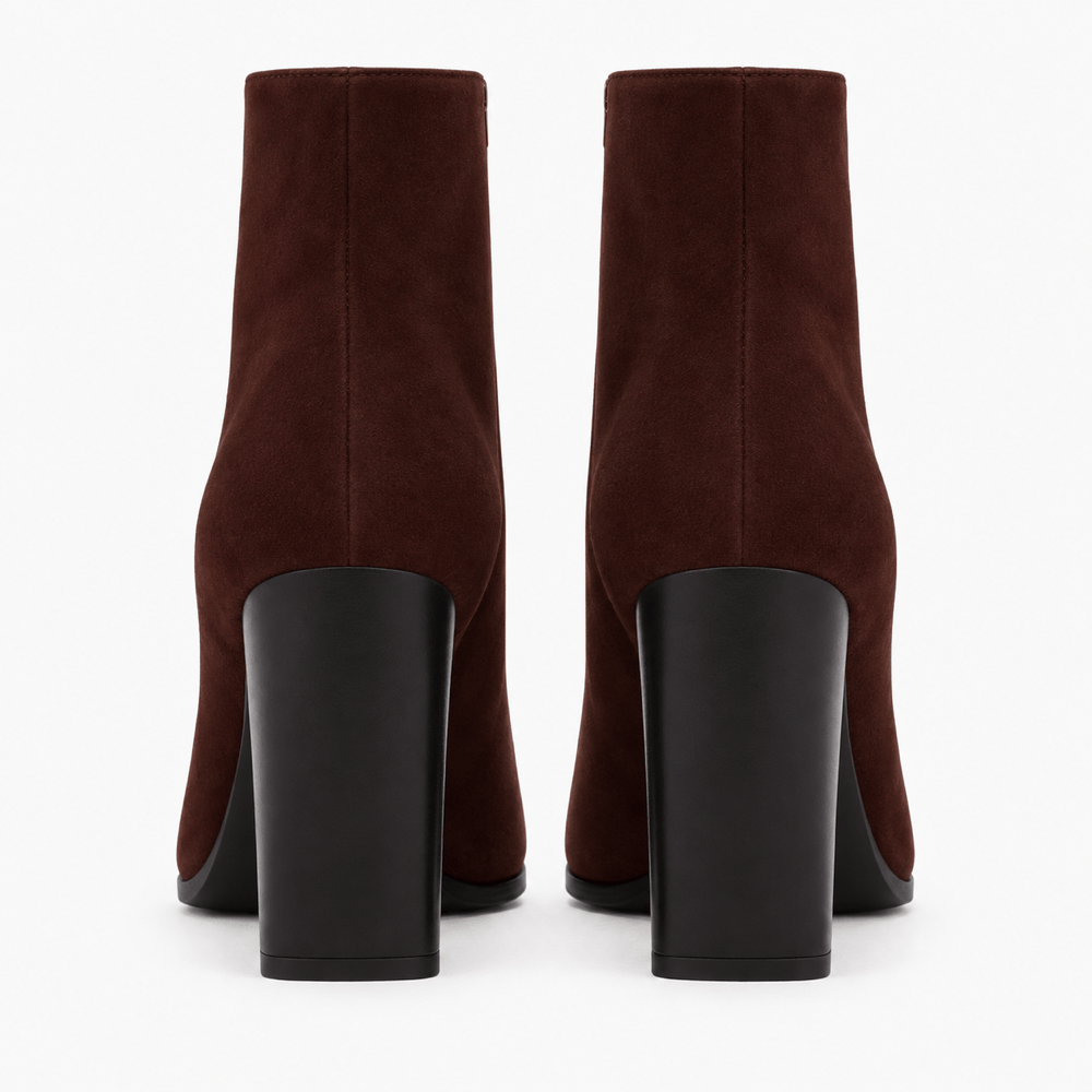 Women's Suede Heeled Boots