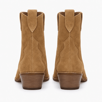 Women's Suede Low-Heeled Boots
