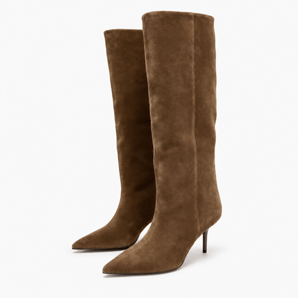 Women's Suede Stiletto-Heeled Boots