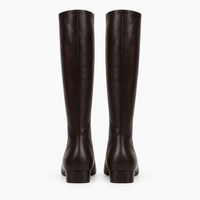 Women's Tall Black Leather Boots