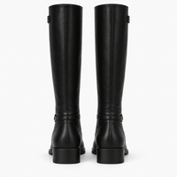 Women's Tall Flat Leather Boots