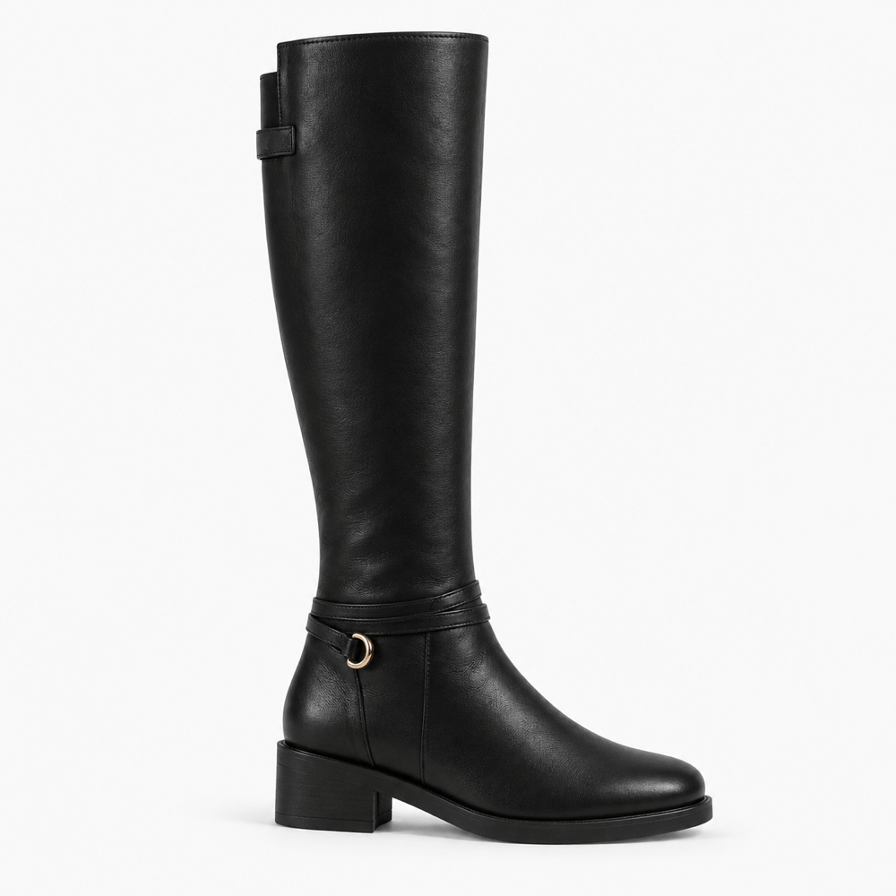 Women's Tall Flat Leather Boots