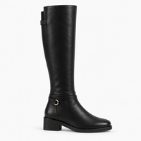 Women's Tall Flat Leather Boots