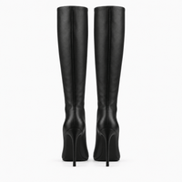 Women's Tall Leather Slim-Heeled Boots
